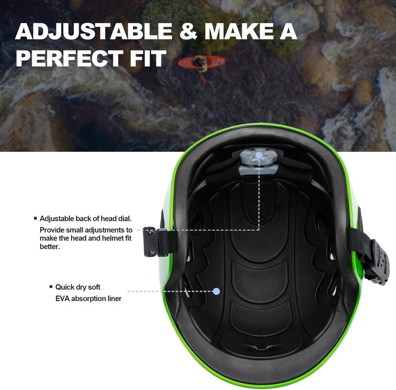 Tontron Sailonger Adult Full Cut Whitewater Kayaking Rafting Paddling Watersports Helmet - Image 4